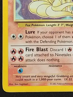 2002 Pokemon Card Ninetales 17/110 Holo Legendary Collection Holographic - Image 5