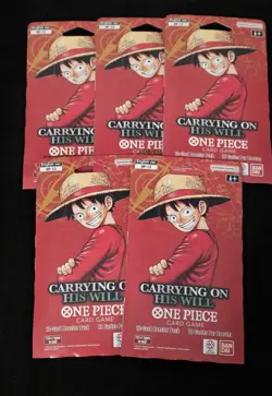 Bandai One Piece Card Game OP-13 Carrying On His Will Booster 5 Packs English - Image 1