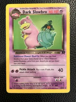 Dark Slowbro 29/82 Team Rocket Unlimited Non-Holo Rare Pokemon Card - Image 1