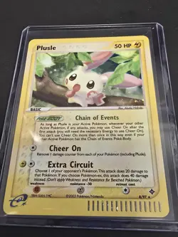 Plusle 8/97 EX Dragon Holo Rare Vintage Pokemon TCG 2003 - LP - Image 1