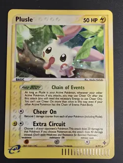 Plusle 8/97 EX Dragon Holo Rare Vintage Pokemon TCG 2003 - LP - Image 2