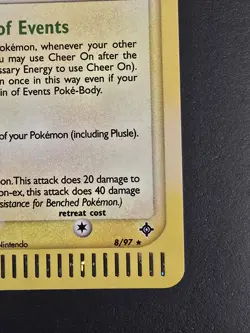 Plusle 8/97 EX Dragon Holo Rare Vintage Pokemon TCG 2003 - LP - Image 3