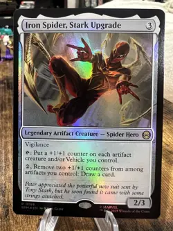 Iron Spider Stark Upgrade #166 Marvel's Spider-Man Magic: The Gathering Card - Image 1