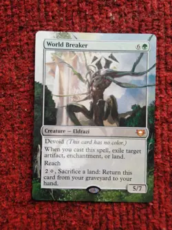 World Breaker MTG Edge of Eternities Commander Hand Painted Extended Altered Art - Image 2