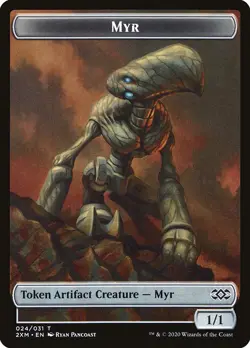Clue (022) // Myr (024) Token x1 1x FOIL Double Masters NM MTG - Image 2