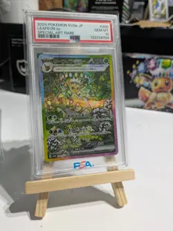 2024 POKEMON JPN SV8A-TERASTAL FEST EX SPECIAL ART RARE #200 LEAFEON EX PSA 10 - Image 1