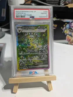 2024 POKEMON JPN SV8A-TERASTAL FEST EX SPECIAL ART RARE #200 LEAFEON EX PSA 10 - Image 2