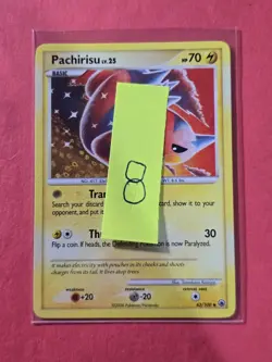 2008 Pokemon Diamond and Pearl Majestic Dawn #43 Pachirisu, UC, NF/H, cd8 - Image 3