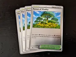 4x Forest of Vitality Reverse Holo 117/132 x4 - Mega Evolution - Pokemon Playset - Image 1