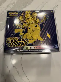 POKEMON TCG SURGING SPARKS ETB ELITE TRAINER BOX FACTORY SEALED WITH CASE - Image 1
