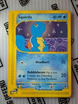 Pokemon Squirtle 132/165 Expedition Base Set Regular - Image 1