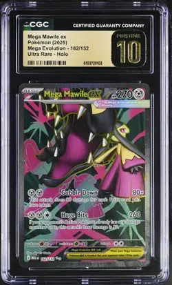 Mega Mawile EX *CGC PRISTINE 10* Ultra Rare *Mega Evolution* #162 * Pokemon - Image 1