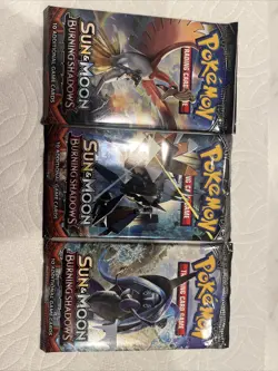Pokemon TCG: Sun & Moon-Burning Shadows 3 Booster Pack Almost Full Art Set - Image 1