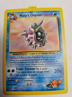 Pokemon TCG | Misty's Cloyster - 29/132 Non-Holo | Gym Heroes Set 2000 | Vintage - Image 5