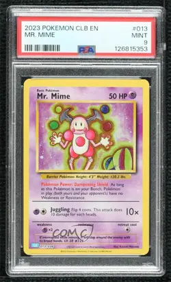 Mr Mime Holo Pokemon TCG Classic Blastoise Deck (CLB) PSA 9 MINT - Image 1