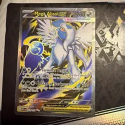 Mega Absol ex 161/132 Full Art Ultra Rare Pokemon 2025 Mega Evolution NM - Image 1