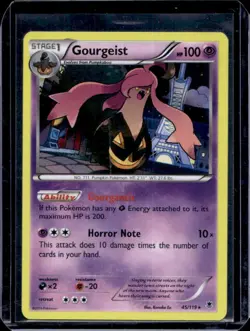 2017 Pokemon Sun & Moon Crimson Invasion Gourgeist Reverse Holo #45/111 - Image 1
