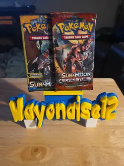 Pokemon TCG Sun & Moon And Crimson Invasion Booster Packs Factory Sealed 820650802492 - Image 1