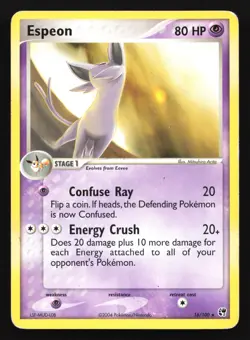 Espeon 16/100 Sandstorm Rare Pokemon Card - Image 1