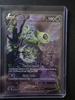 Pokemon TCG Celebi v Fusion Strike Alternate Art Card 245/264 NM Condition - Image 1
