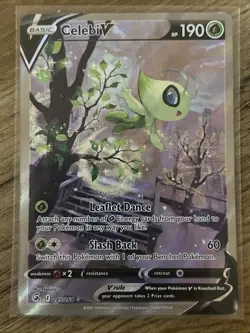 Pokemon TCG Celebi v Fusion Strike Alternate Art Card 245/264 NM Condition - Image 1