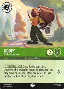 Goofy Set for Adventure (Epic) Foil 211/204 Fabled Disney Lorcana - Image 1