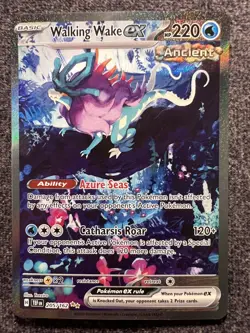 Walking Wake ex 205/162 Illustration Rare Holo Pokemon Card NM - Image 1
