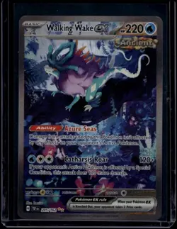 Pokemon TCG Walking Wake ex 205/162 Temporal Forces Special Illustration NM - Image 1