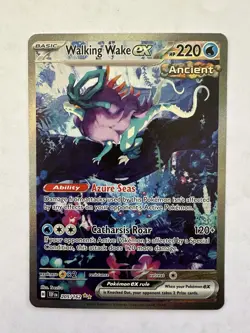 Pokemon Walking Wake ex 205/162 Temporal Forces Special Illustration Rare Holo - Image 1