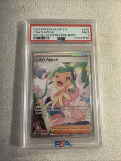 Lisia's Appeal SIR Illustration Rare Pokemon Surging Sparks #246/191 PSA 9 MINT - Image 1