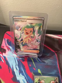 2024 Pokemon Surging Sparks SSP EN Lisia's Appeal SIR #246/191 W/ Clobbopus IR - Image 2