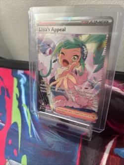 2024 Pokemon Surging Sparks SSP EN Lisia's Appeal SIR #246/191 W/ Clobbopus IR - Image 3