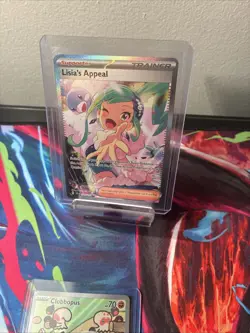 2024 Pokemon Surging Sparks SSP EN Lisia's Appeal SIR #246/191 W/ Clobbopus IR - Image 4
