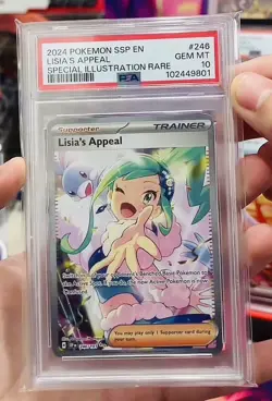 2024 Pokemon Surging Sparks SIR Lisia's Appeal 246/191 PSA 10 - Image 1