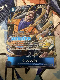 Crocodile Treasure Cruise Winner SR ST03-003 One Piece Card English - NM - Image 1