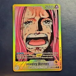 Jewelry Bonney OP13-100 Leader Alt Art Carrying on his Will One Piece TCG - Image 1