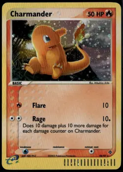 Charmander 98/97 Secret Rare Holo ex Dragon LP+ Pokemon - Image 1