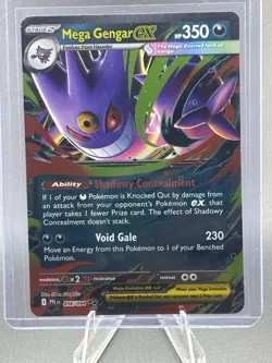 Mega Gengar EX Phantasmal Flames 056/094 Pokemon TCG Double Rare Mega Evolution - Image 1