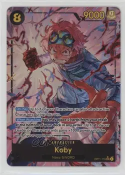 2025 One Piece Card Game: A Fist of Divine Speed OP11 SEC (Alt Art) Koby - Image 1