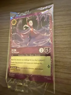 Lorcana Frozen promo card only: glimmer foil Elsa - The Fifth Spirit SEALED - Image 2