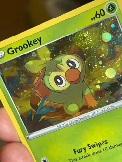 POKEMON GROOKEY 010/202 COMMON COSMOS HOLOFOIL WITH SWIRL SWORD & SHIELD NM CARD - Image 4