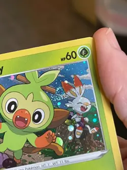 POKEMON GROOKEY SWSH070 PROMO BLACK STAR COSMOS HOLOFOIL WITH SWIRL NM CARD - Image 4