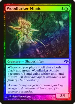 Woodlurker Mimic FOIL Eventide NM Black Green Common MAGIC MTG CARD ABUGames - Image 1