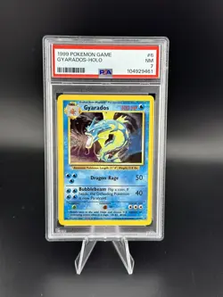PSA 7 Gyarados 6/102 Base Set 1999 Holo Rare Graded Pokemon Card - Image 1