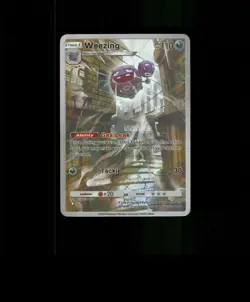 FAN-ART READ DESCRIPTION BELOW HOLO Weezing Card Weezing Pokemon Card p1 - Image 1