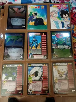 Lot DBZ Dragon Ball Z Score Card Binder Rare Foil Limited Goku Dende SGC Vegeta - Image 3