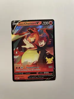 Pokemon: Lance’s Charizard V SWSH133 Celebrations Promo Card - Image 1