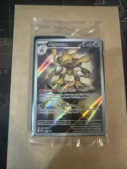 Pokemon TCG Alakazam Holo Sealed Promo Card Mega Evolutions PSA 10 Contender - Image 1