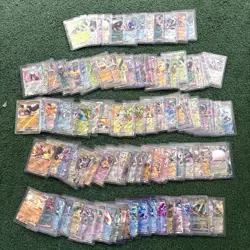Lot Of 101 Pokemon EX English Cards In Scarlet & Violet Box; Sleeved/Toploaded 731329511228 - Image 1
