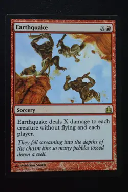 Magic The Gathering MTG EARTHQUAKE Commander LP Lightly Played - Image 1